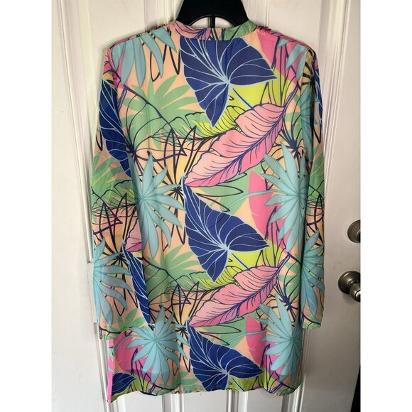 Banana Boat NEW NWT SPF 25+ Sun Protection Floral V Neck Coverup Dress Woman’s - Picture 8 of 11